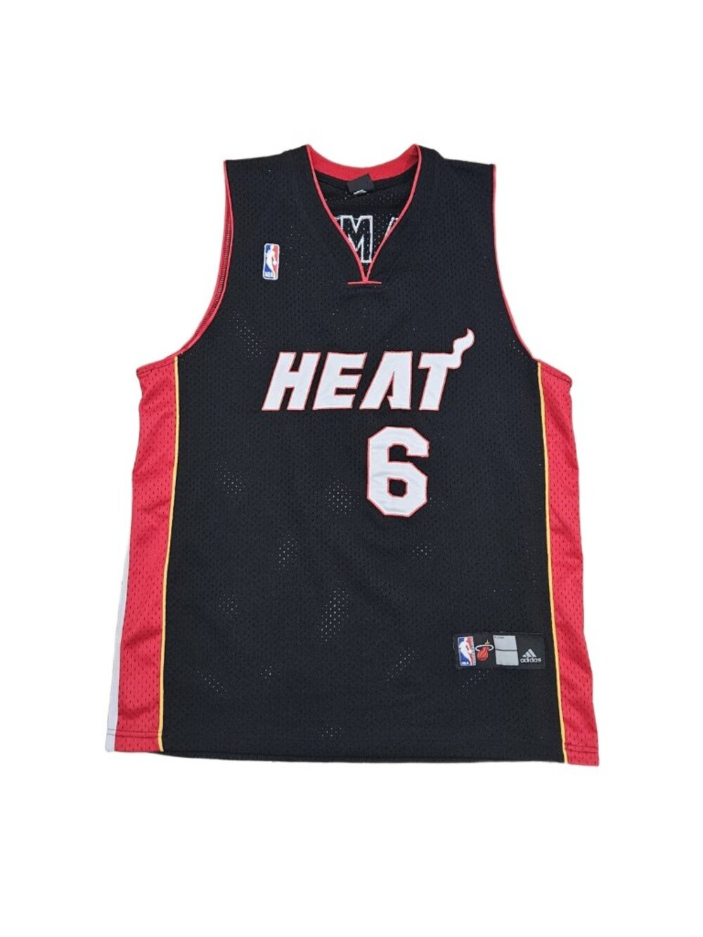 Miami Heat LeBron James #6 adidas Jersey Men's Large